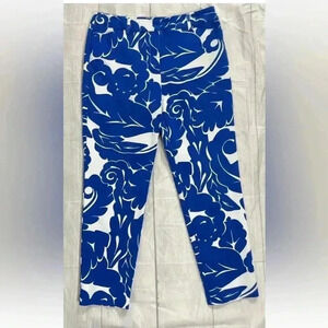 Liz Claiborne Career Emma Classic Ankle Leg Pants Blue/White Women’s size 4 lady